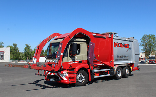 Frontlader-LKW-Entsorgung Frontlader