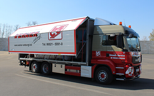 Gefahrgut Entsorgung-LKW Schadstoffmobil für den Gefahrguttransport