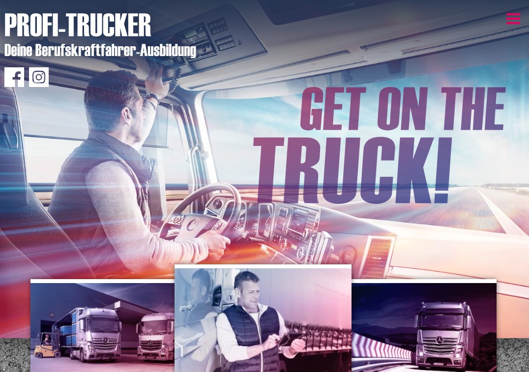 Get on the Truck Webseite